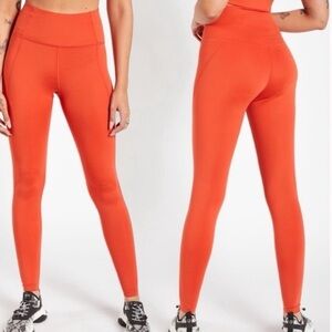 Girlfriend Collective High Rise 7/8 Compression Leggings in Daybreak Sz XS